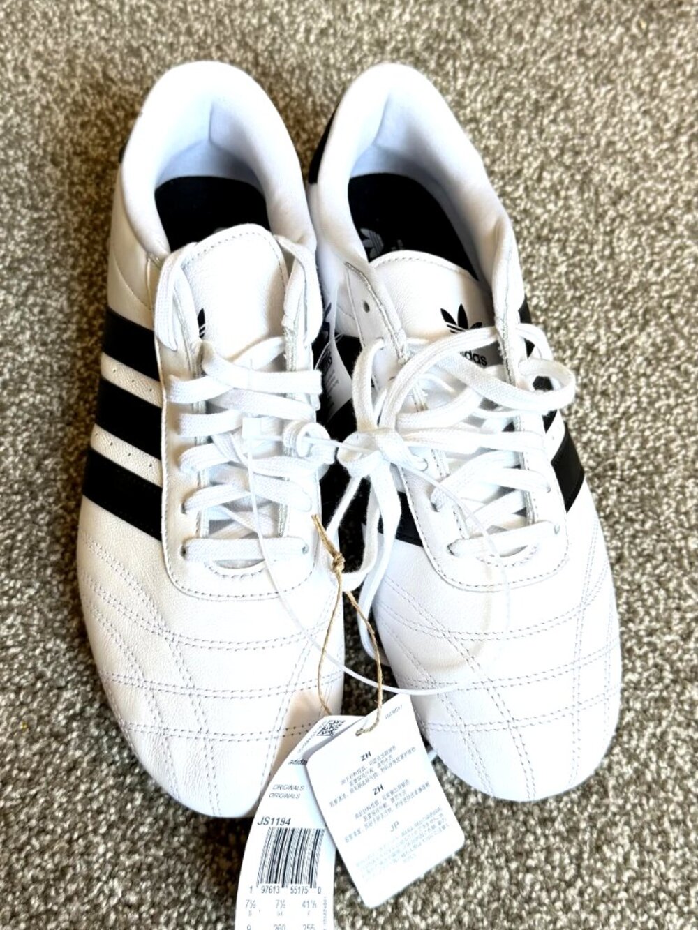 adidas Originals Taekwondo Lace White Black Women's Size 9 (Men 7.5) NWT JS1194 - Picture 2 of 16
